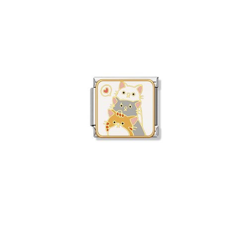 3 Meows - Silver Charm - Charmris