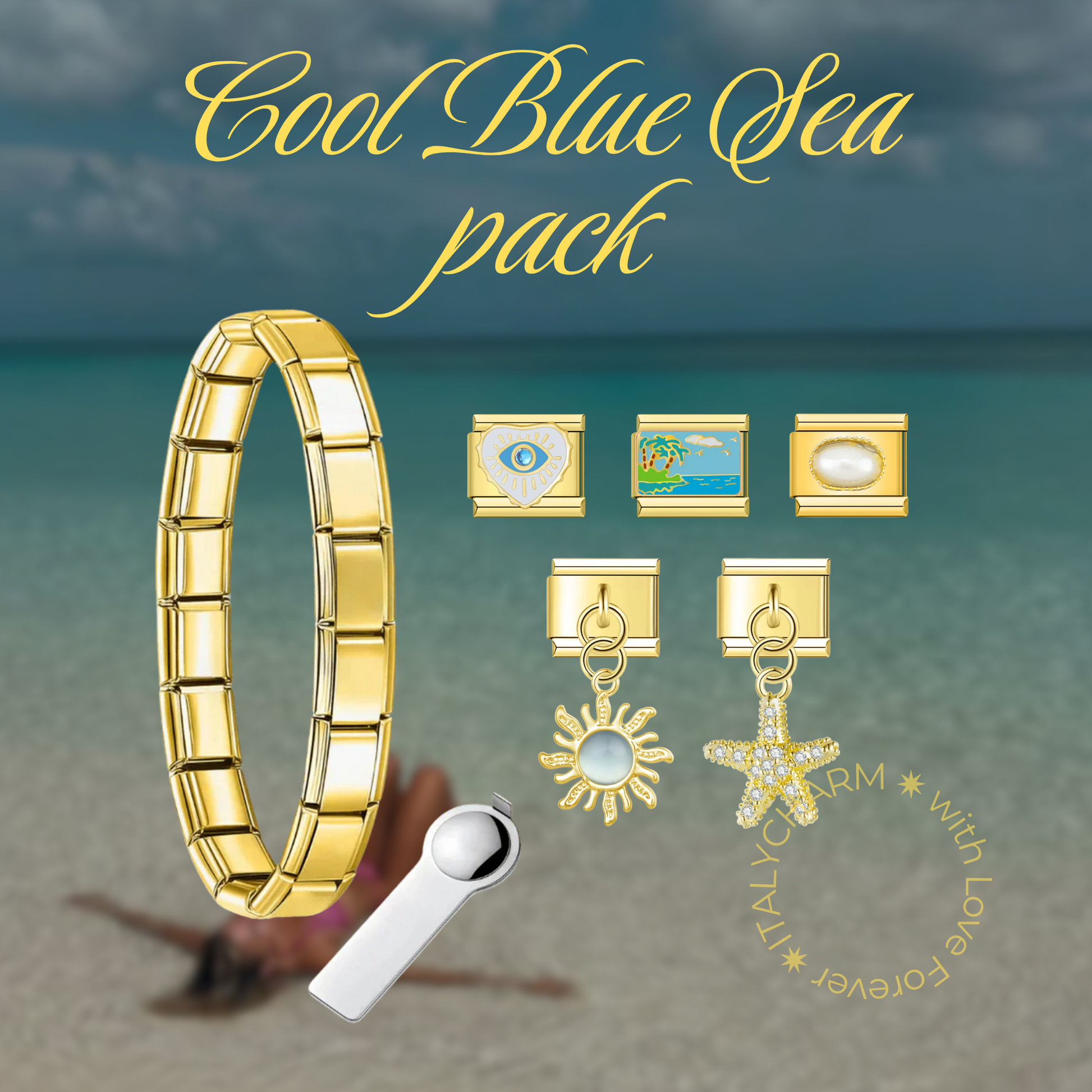 COOL BLUE SEA BRACELET - SUMMER PACK - Charmris