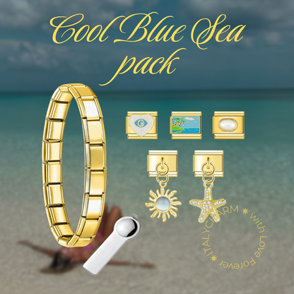 COOL BLUE SEA BRACELET - SUMMER PACK - Charmris