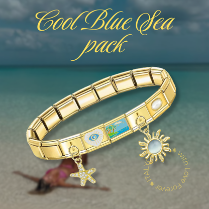 COOL BLUE SEA BRACELET - SUMMER PACK - Charmris