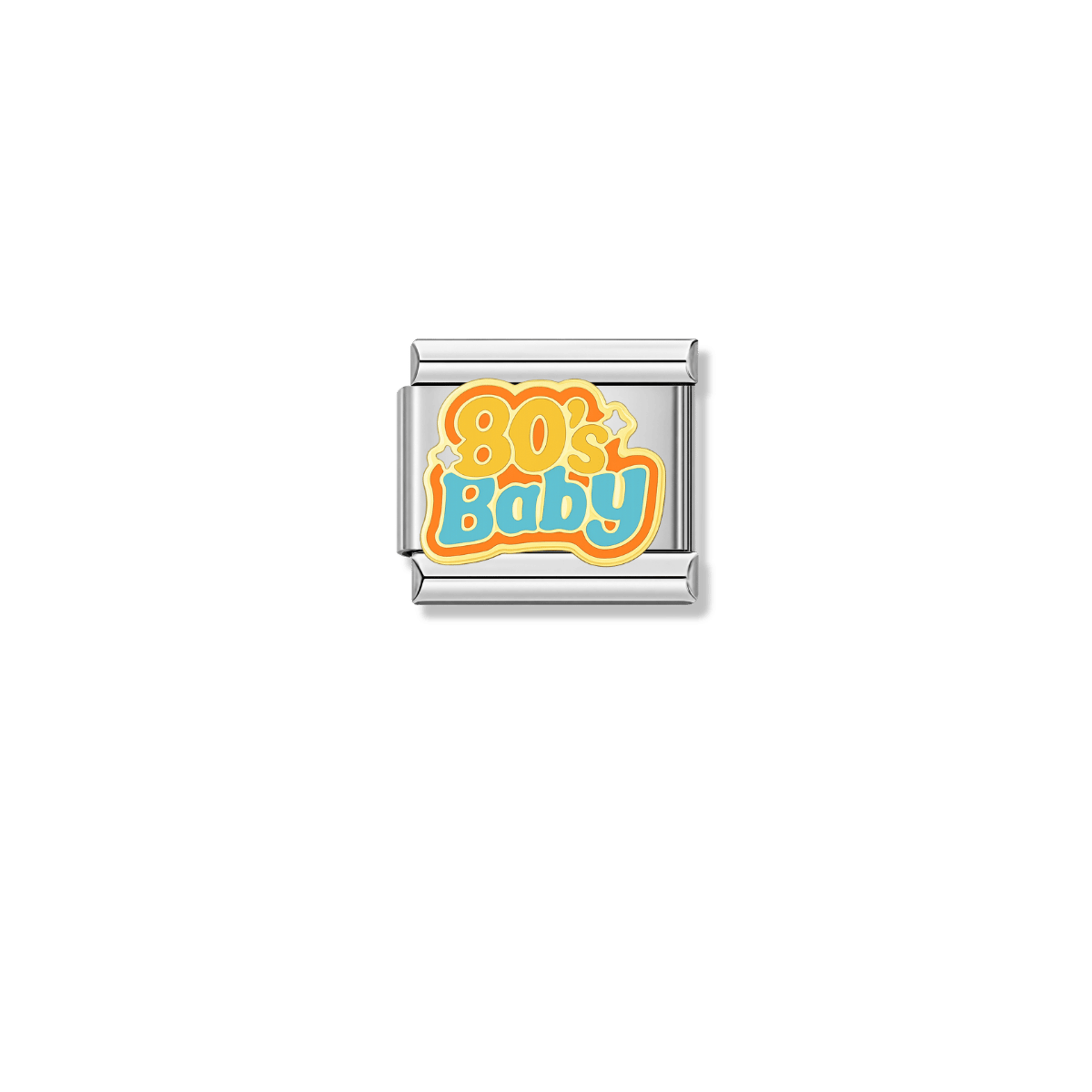 80's Baby – silver Italian charm by Italycharm