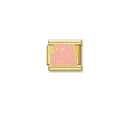 90's Baby – gold Italian charm by Italycharm