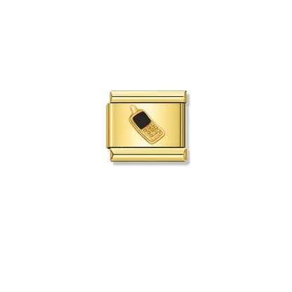 90's Mobile Phone – gold Italian charm by Italycharm