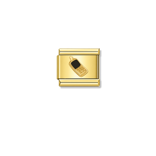 90's Mobile Phone – gold Italian charm by Italycharm