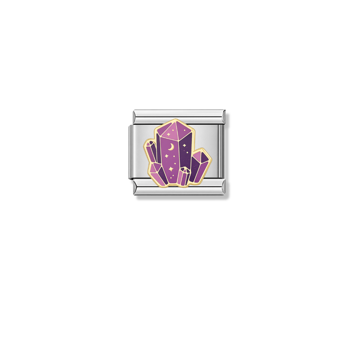 Amethyst Magic – silver Italian charm by Italycharm