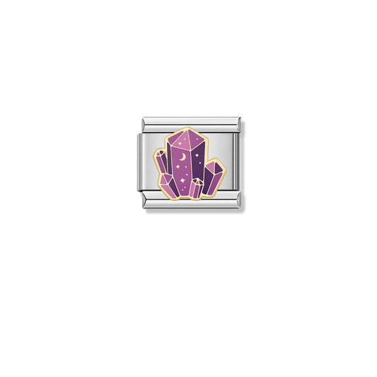 Amethyst Magic – silver Italian charm by Italycharm