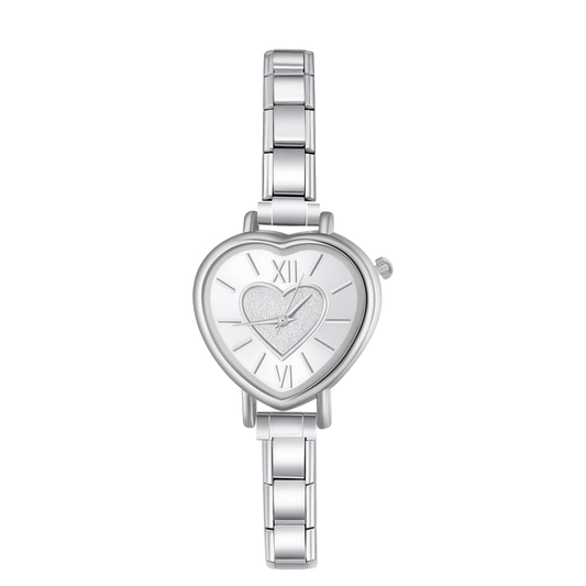Amora Heart – Silver Women's Watch | Italycharm – Italian charm watch by Italycharm