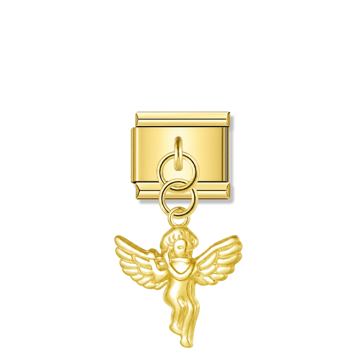 Angel Cherub – Gold Italian Pendant Charm – Italian charm by Italycharm