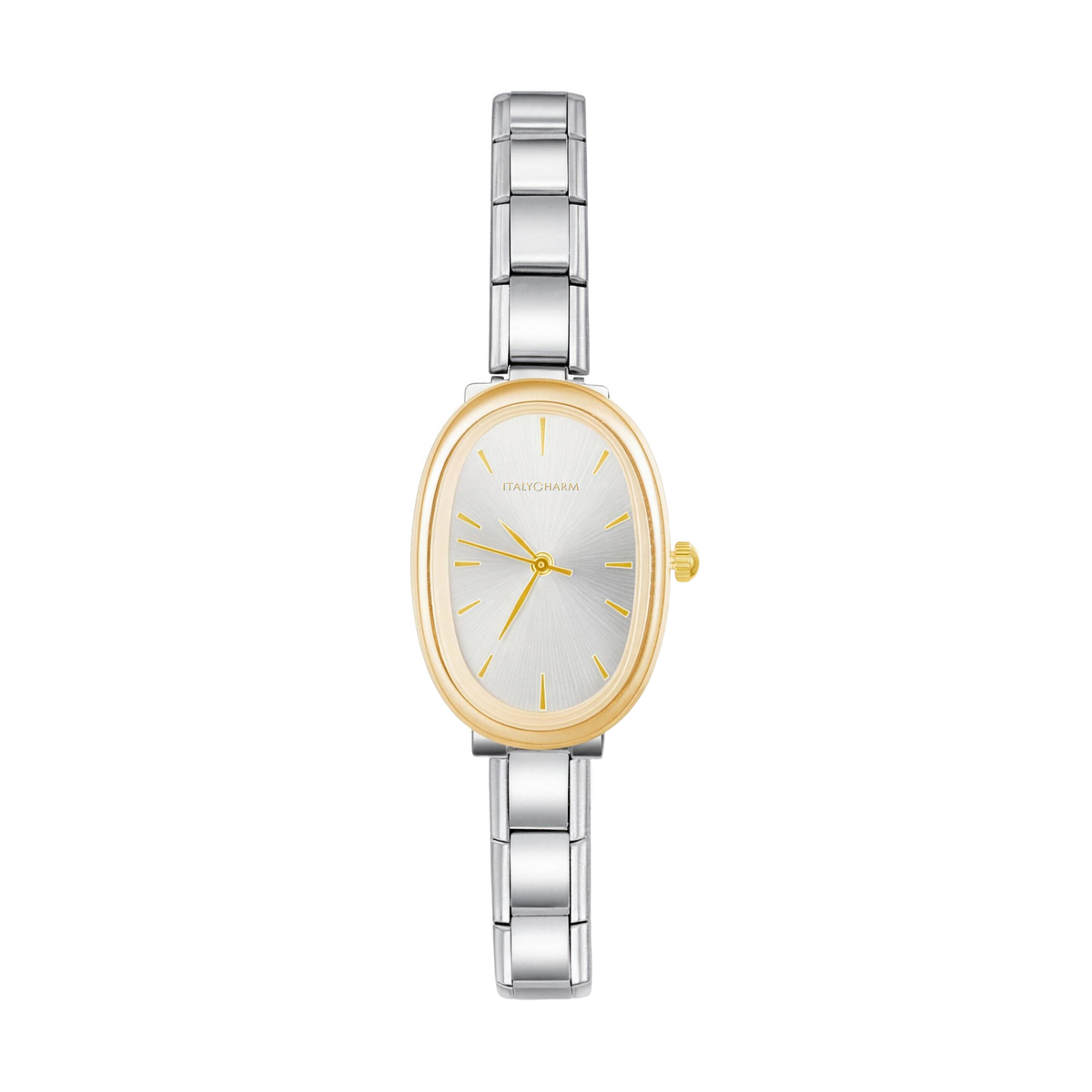 Aurelia Oval – Gold White Dial Women's Watch | Italycharm – Italian charm watch by Italycharm
