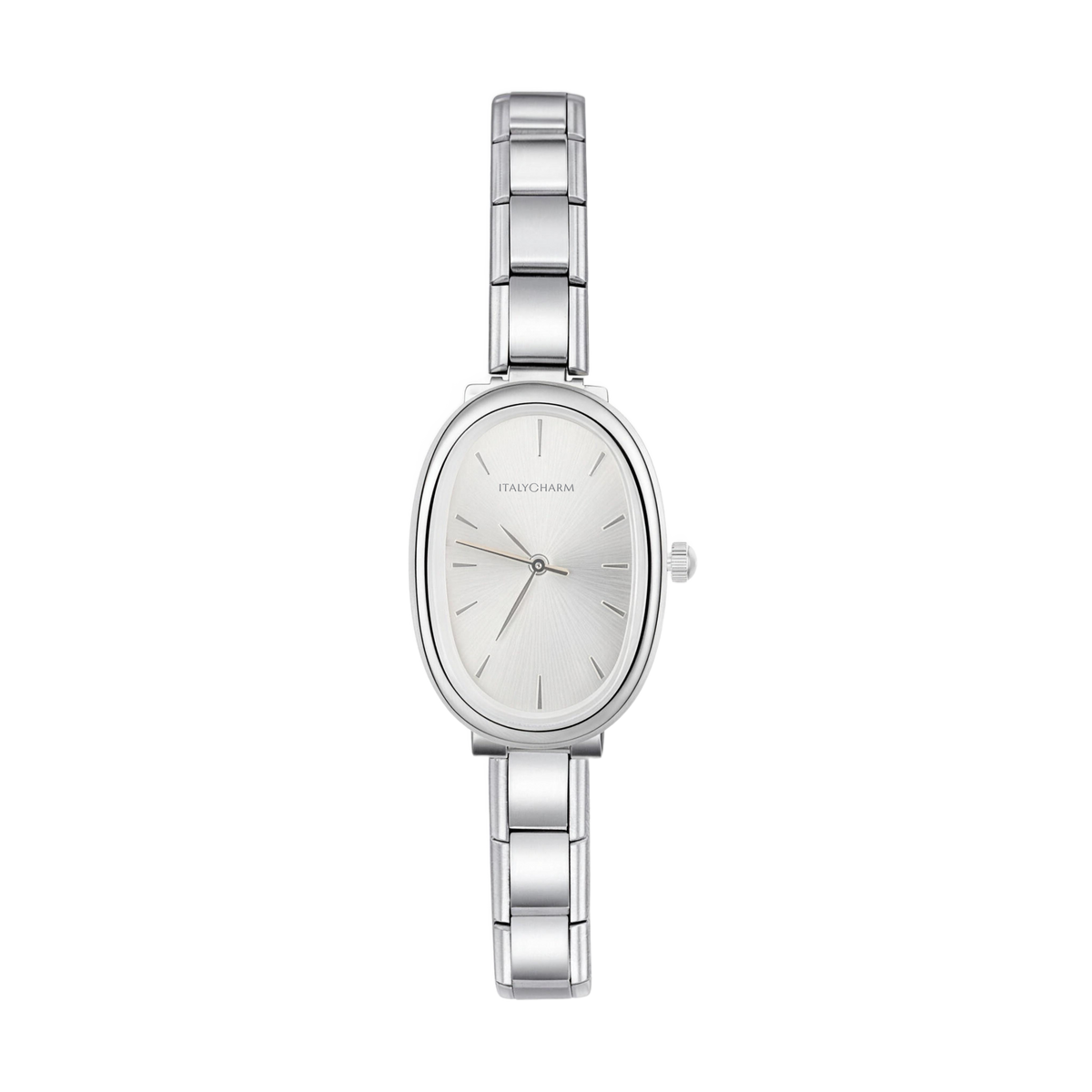 Aurelia Oval – Silver White Dial Women's Watch | Italycharm – Italian charm watch by Italycharm