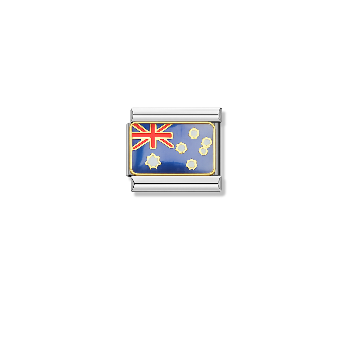 Australia Flag – silver Italian charm by Italycharm