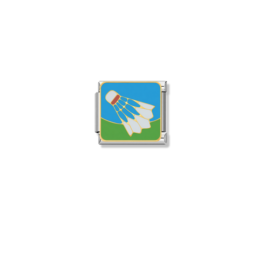 Badminton – silver Italian charm by Italycharm