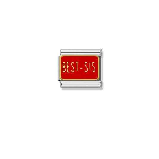 BEST-SIS – silver Italian charm by Italycharm