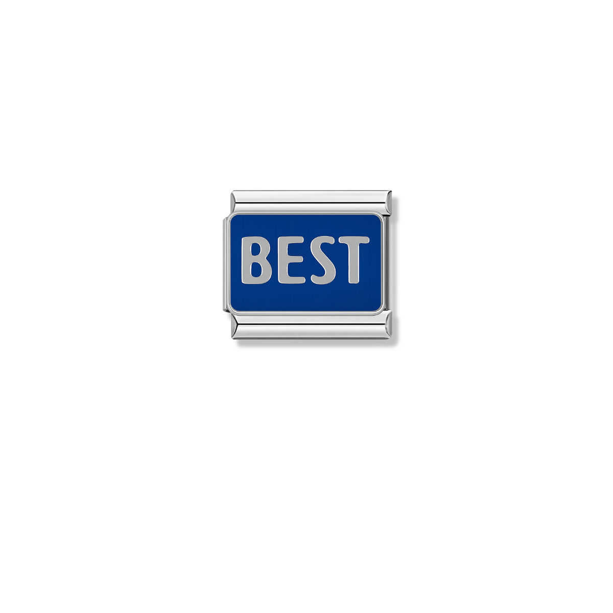 BEST – silver Italian charm by Italycharm