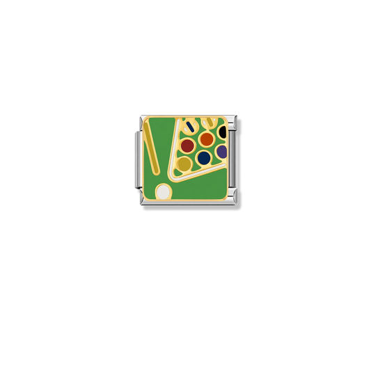 Billiards Table – silver Italian charm by Italycharm
