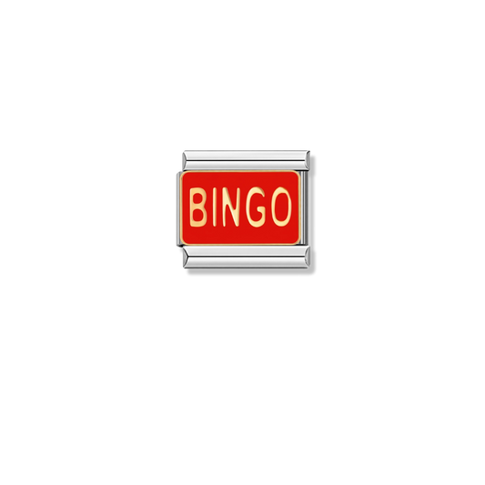 BINGO – silver Italian charm by Italycharm