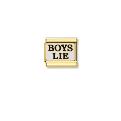 BOYS LIE – gold Italian charm by Italycharm