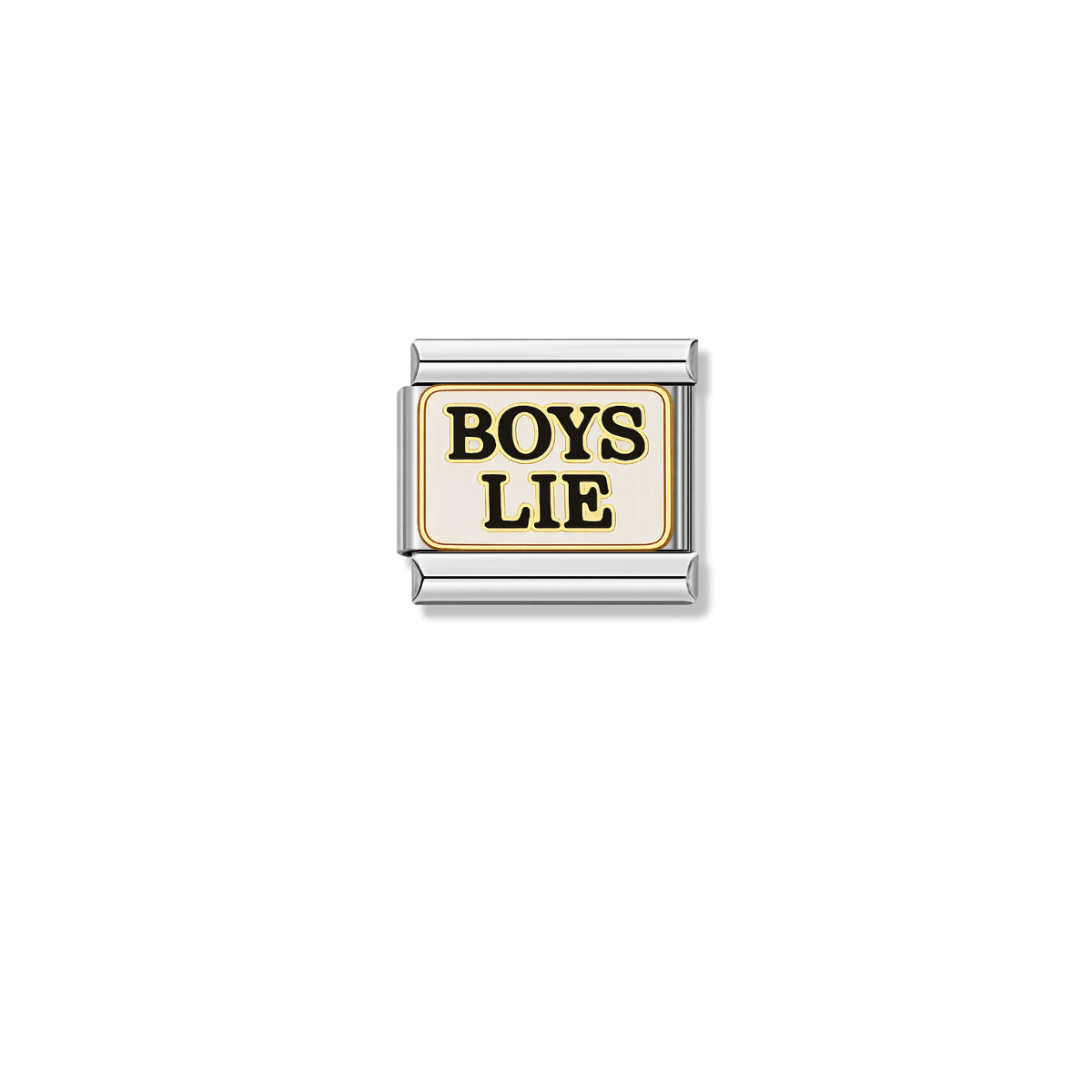 BOYS LIE – silver Italian charm by Italycharm