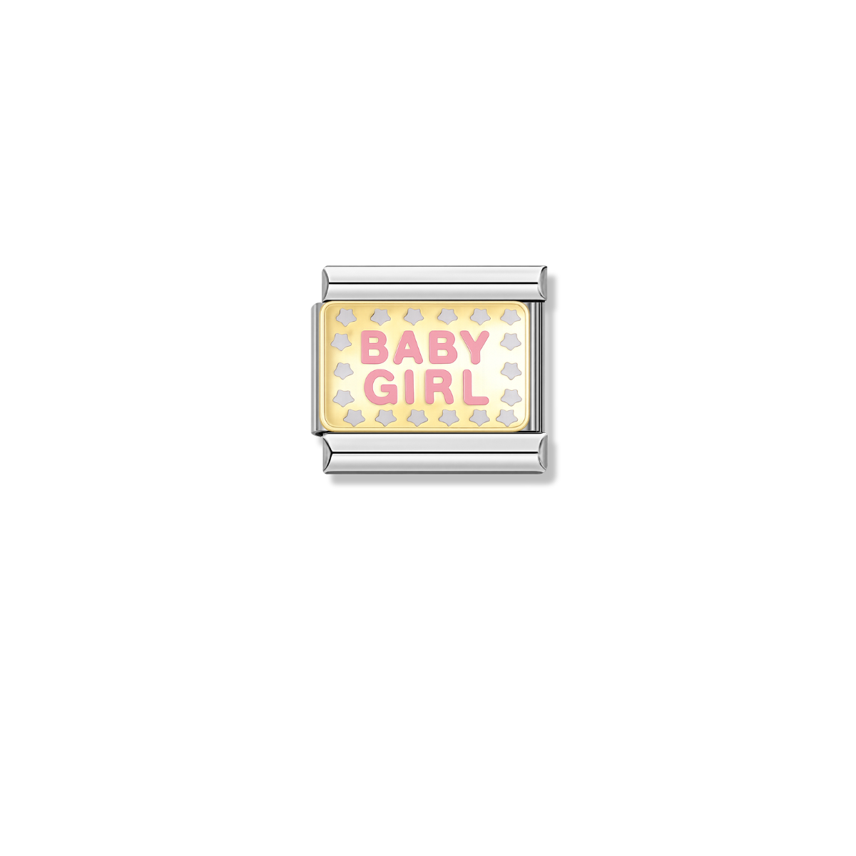 Baby Girl – silver Italian charm by Italycharm