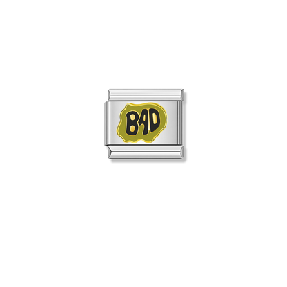 Bad – silver Italian charm by Italycharm