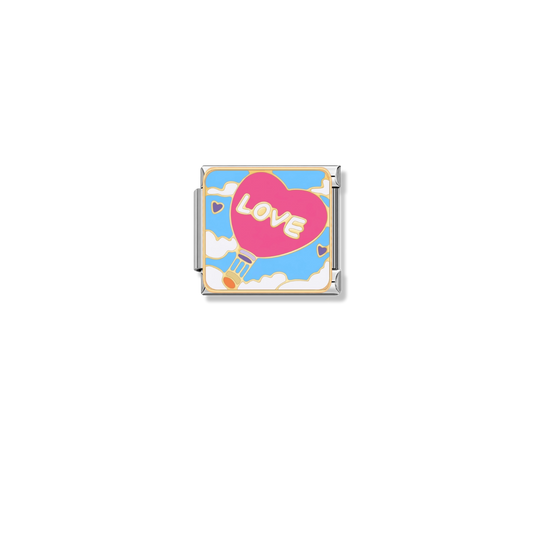 Balloon of Love – silver Italian charm by Italycharm