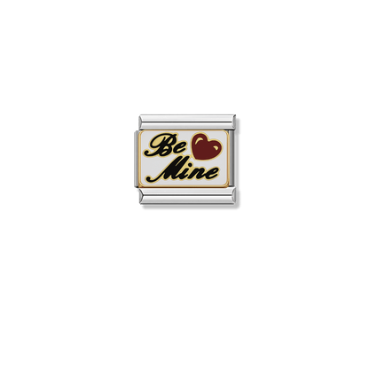 Be Mine – silver Italian charm by Italycharm