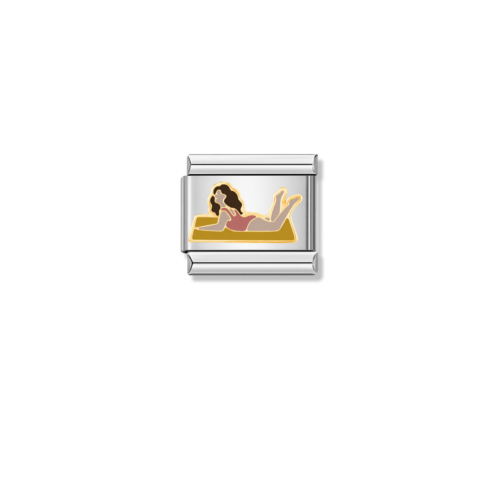 Beach Girl – Silver Italian Charm
