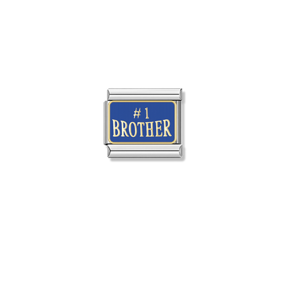 Best Brother – silver Italian charm by Italycharm