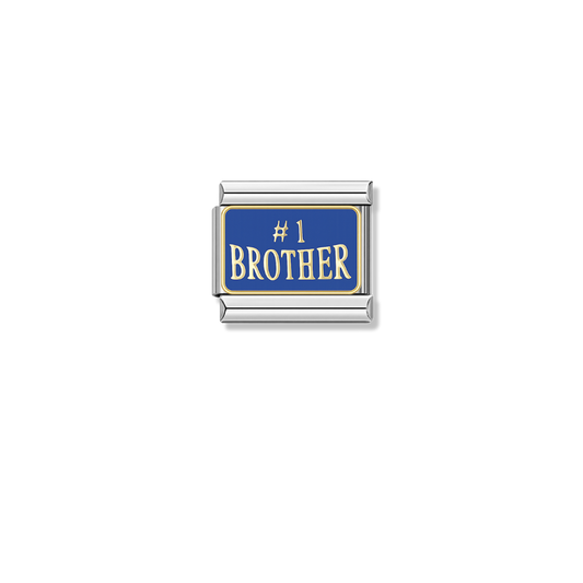 Best Brother – silver Italian charm by Italycharm
