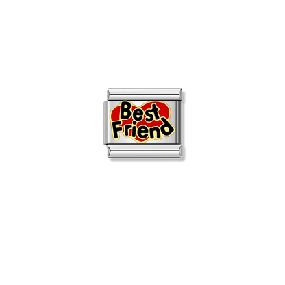 Best Friend – silver Italian charm by Italycharm