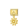 Blooming Daisy – Gold Italian Pendant Charm