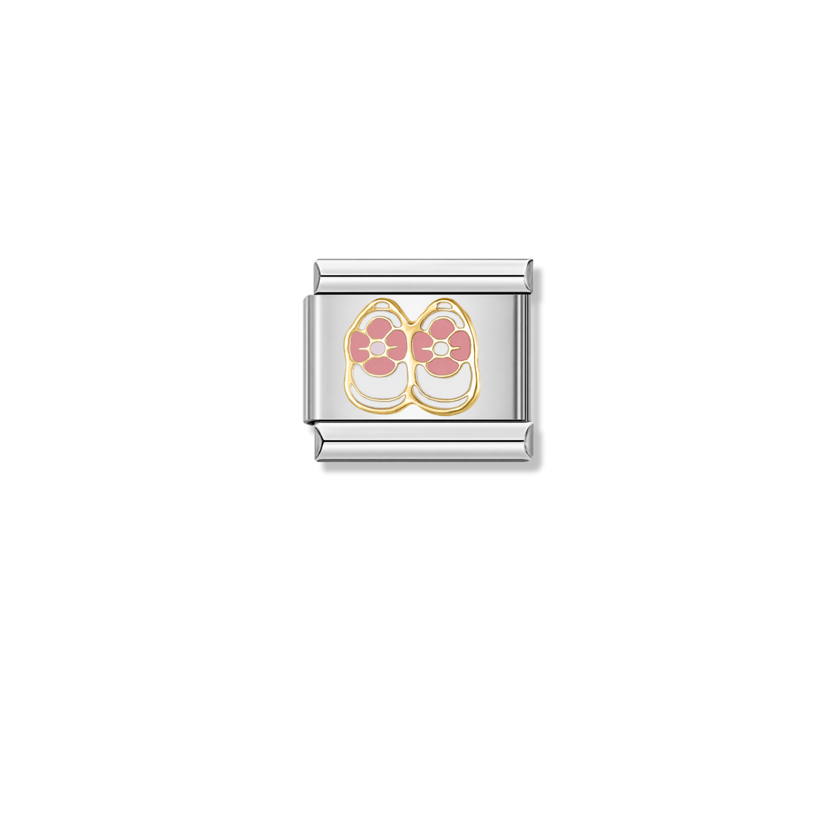 Blossom Shoes – silver Italian charm by Italycharm