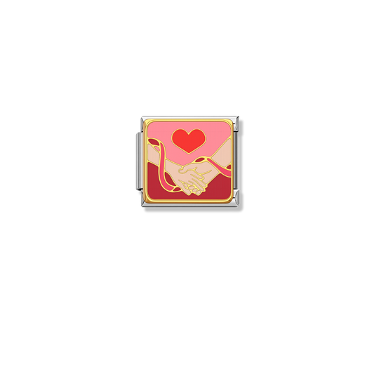 Bound by Love – silver Italian charm by Italycharm