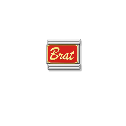 Brat – silver Italian charm by Italycharm