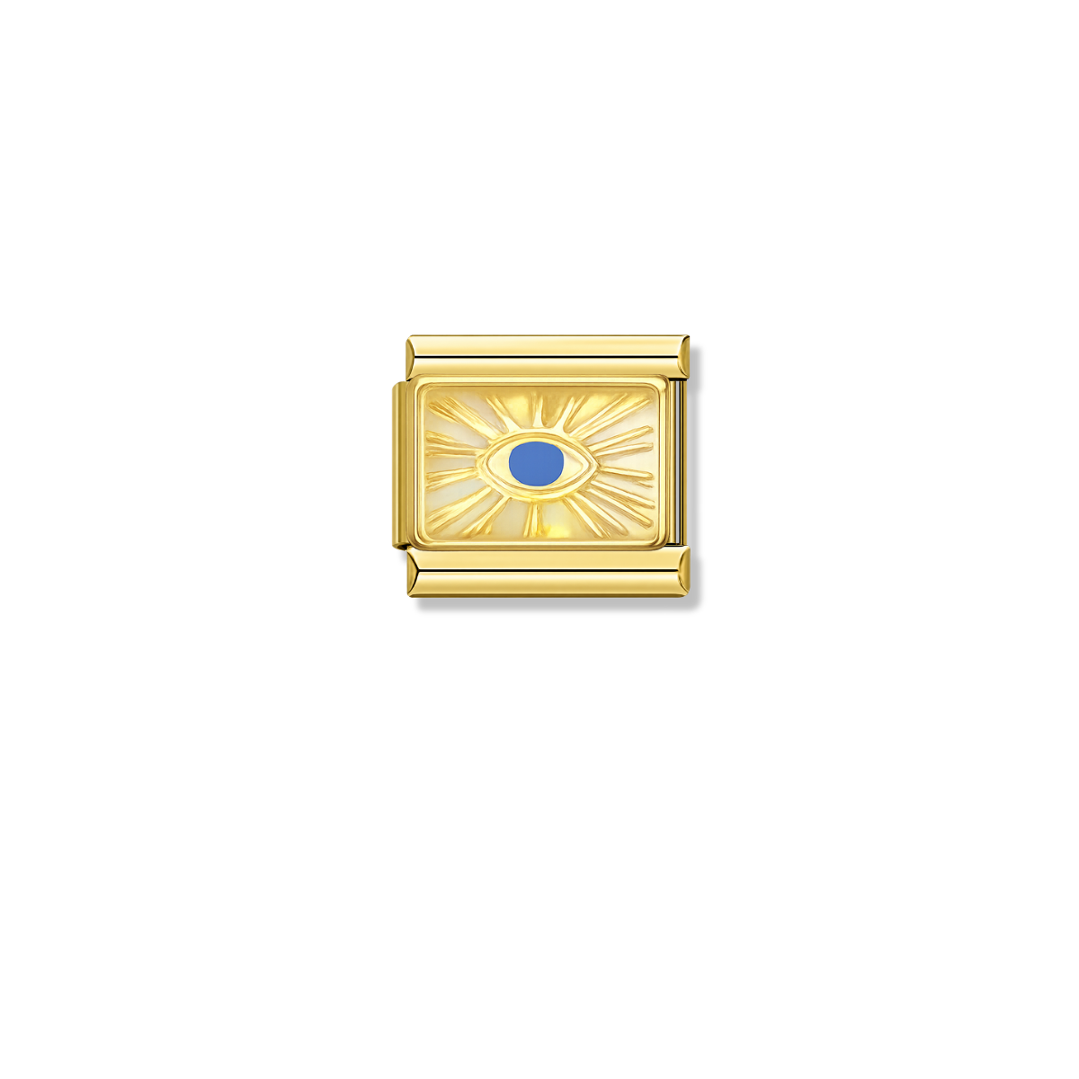 Brilliant Blue Eye – gold Italian charm by Italycharm