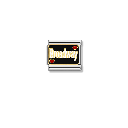 Broadway – silver Italian charm by Italycharm
