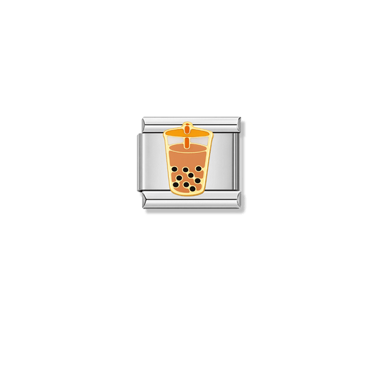 Bubble Tea – silver Italian charm by Italycharm