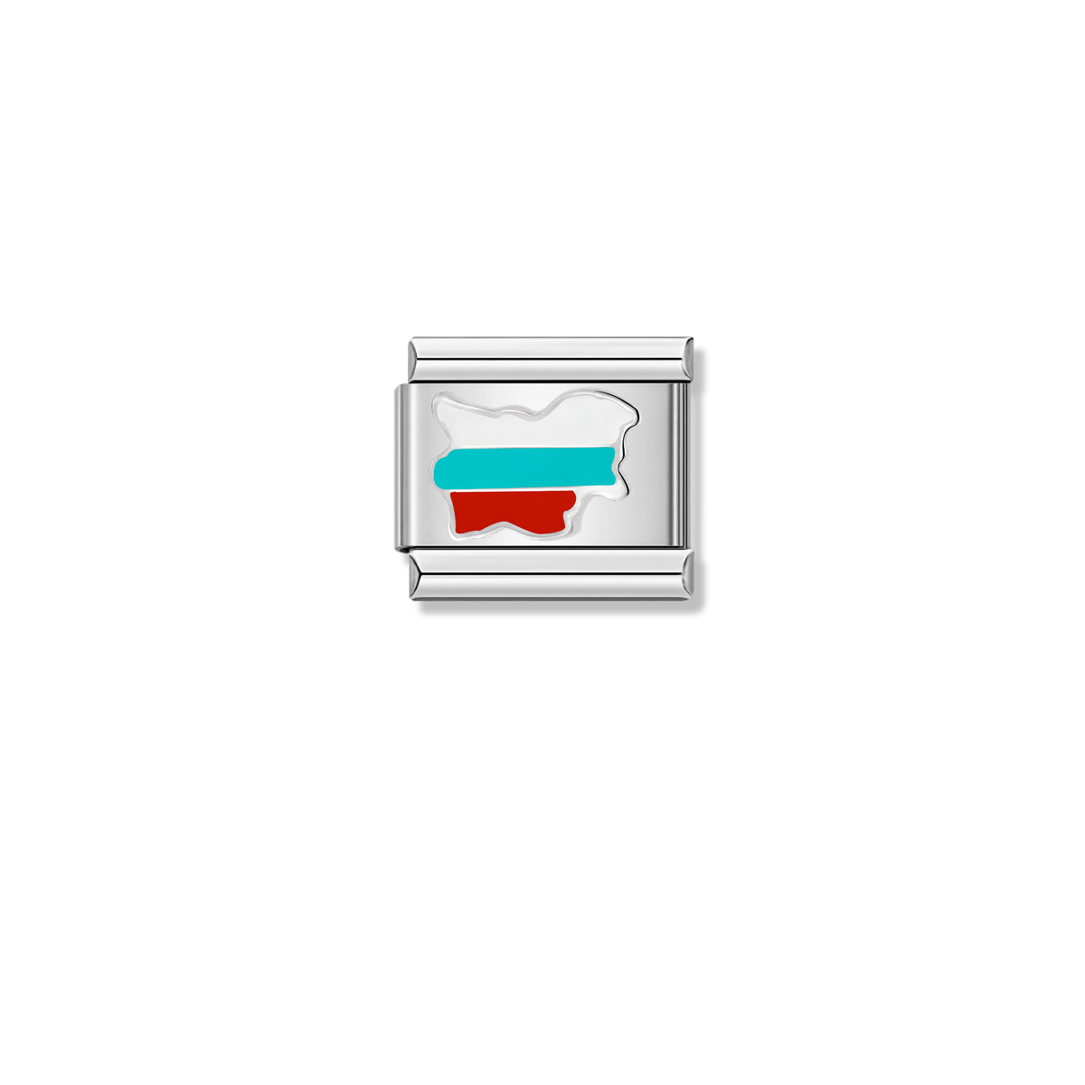 Bulgaria Flag – silver Italian charm by Italycharm