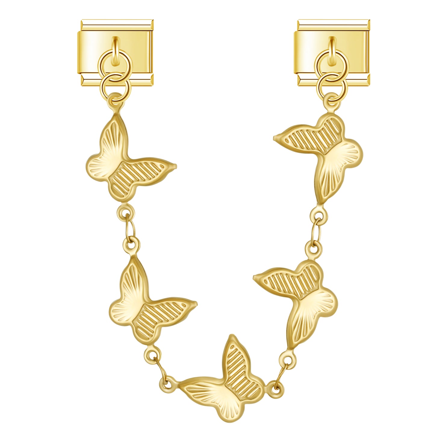 Butterfly Garden – Gold Chain Charm