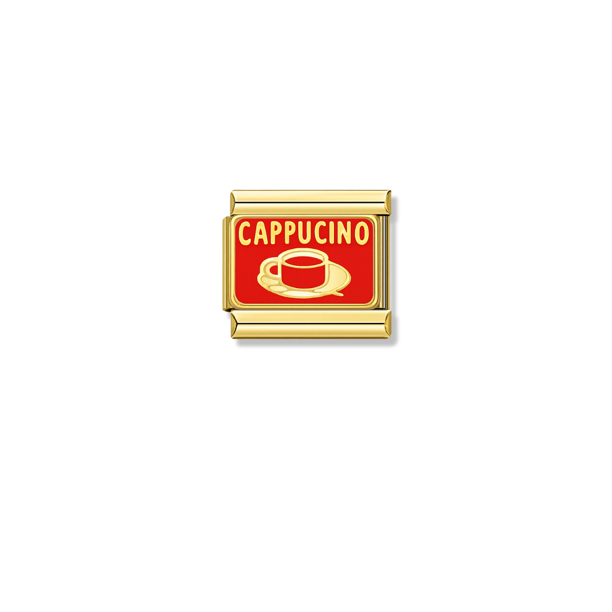 CAPPUCINO – gold Italian charm by Italycharm