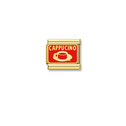 CAPPUCINO – gold Italian charm by Italycharm