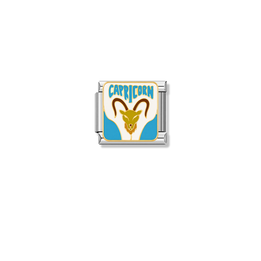 Capricorn – silver Italian charm by Italycharm