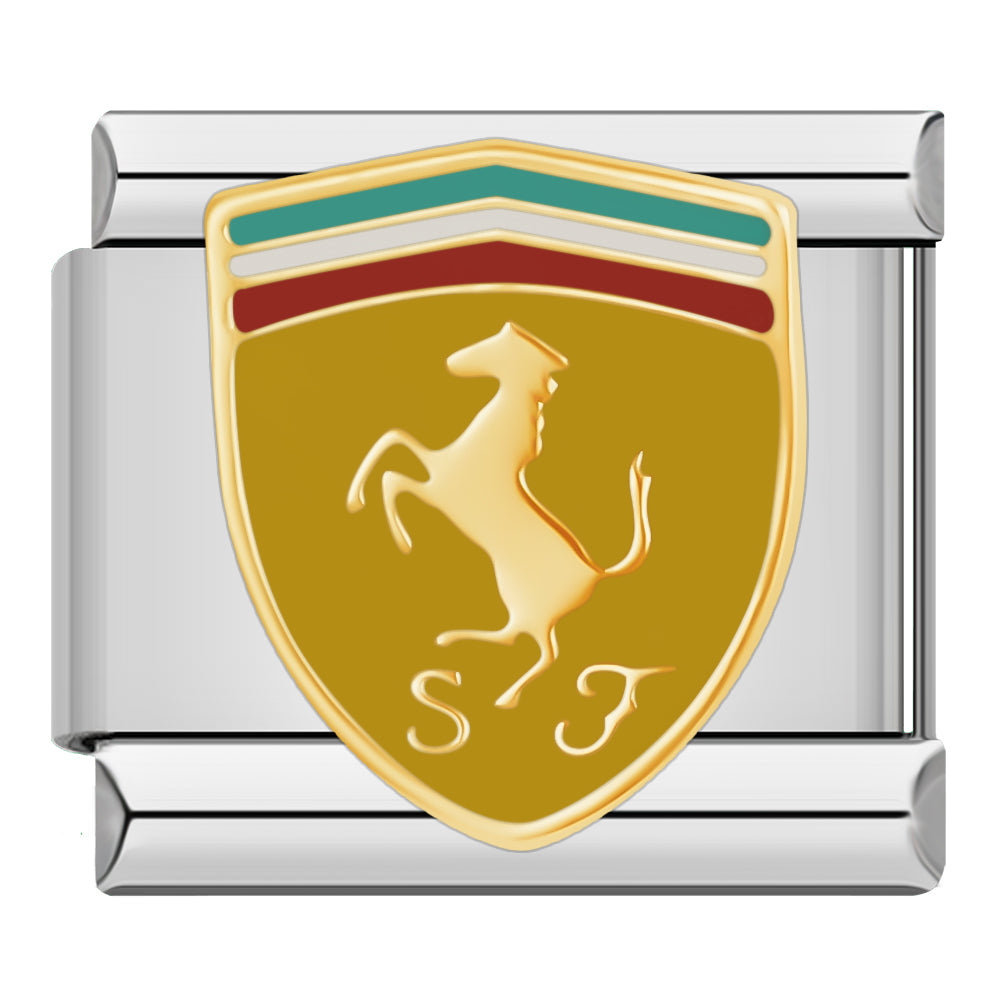 Ferrari - Supercar Logo Silver Charm