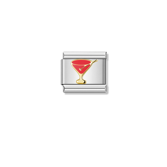 Cocktail – silver Italian charm by Italycharm