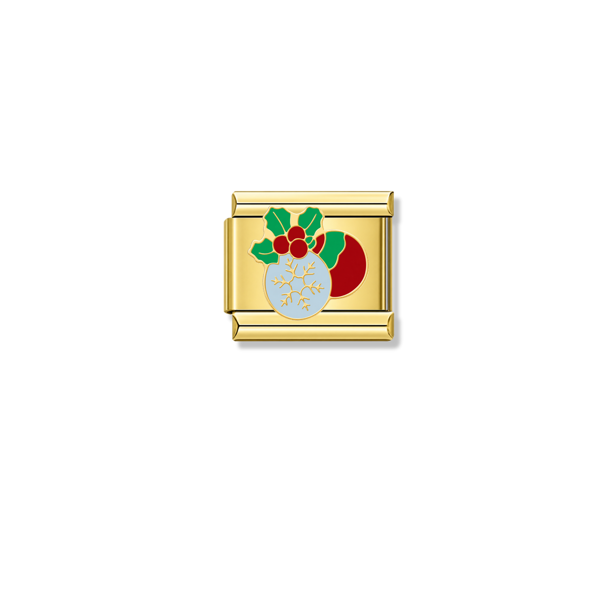 Crystal Bauble – gold Italian charm by Italycharm