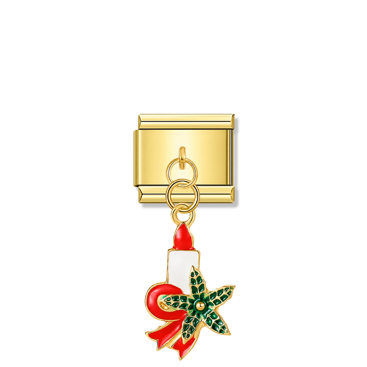 Candlelight Bliss – gold Italian pendant charm by Italycharm