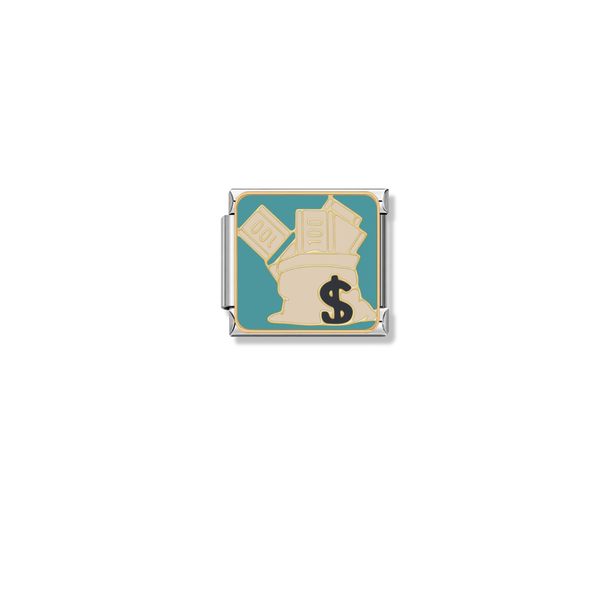 Cash Vibes – silver Italian charm by Italycharm