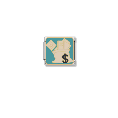 Cash Vibes – silver Italian charm by Italycharm