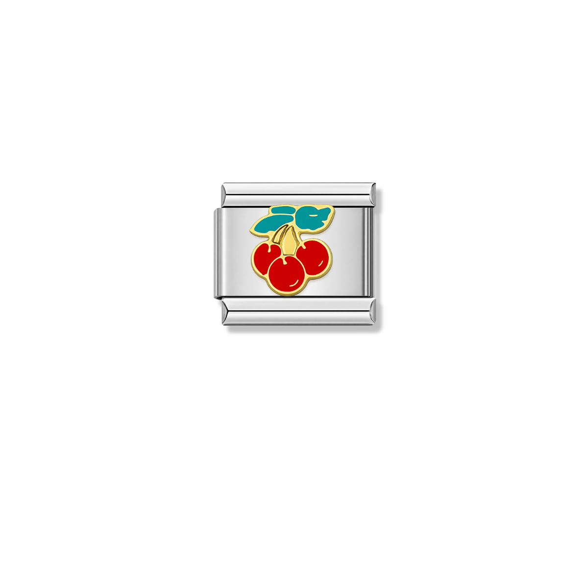 Cherries – silver Italian charm by Italycharm