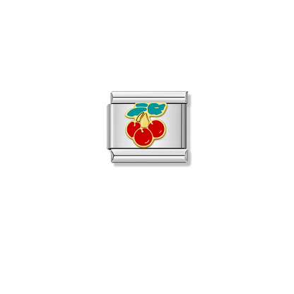 Cherries – silver Italian charm by Italycharm